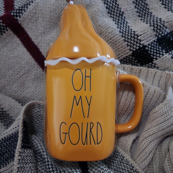 RAE DUNN NIB Oh My Gourd Figural Mug 4.5 in D x 9H - Picture 5 of 9